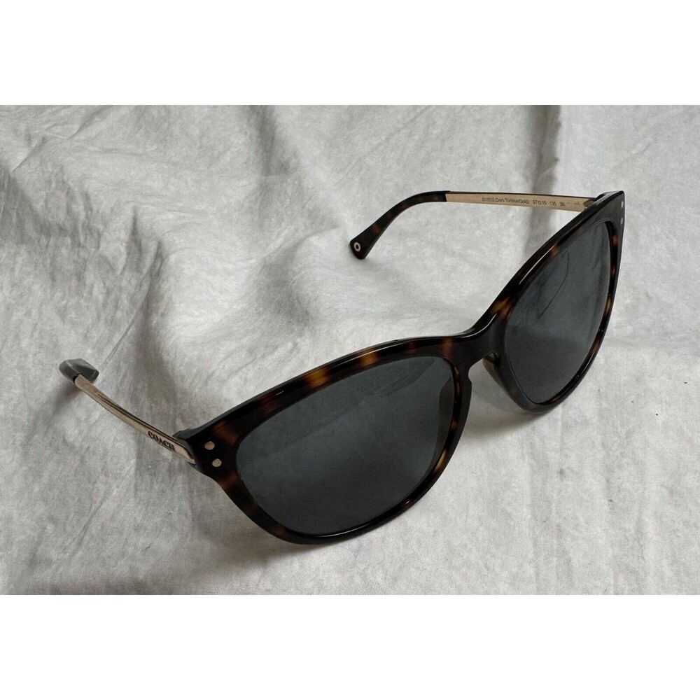 Coach Sunglasses HC 8084 (L072 Celia) 517013 Dark Tortoise/Gold,‎ FRAMES ONLY - Picture 7 of 8